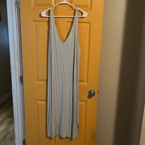 XXL H&M BASICS SLIP DRESS 2X LIGHT BLUE